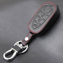 Genuine Leather Case Key Cover Fob Fit For Alfa Romeo Mito Giulietta 159 GTA Car Remote Key Case For Car 2024 - buy cheap