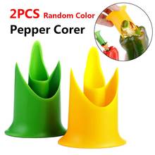 2in1 Pepper Chili Bell Jalapeno Corer Seed Remover Green Pepper Chilli Cutter Corer Slicer Fruit Peeler Kitchen Utensil 2024 - buy cheap