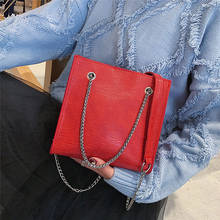 Роскошная сумочка Европейская модная дама Tote Сумка 2019 новая качественная женская дизайнерская сумка из искусственной кожи на цепочке через плечо 2024 - купить недорого
