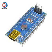 Плата контроллера Mini USB CH340 Nano v3.0 3,0 ATmega328P, плата, совместимая с Arduino Nano CH340, USB-драйвер Nano V3.0 ATmega328 2024 - купить недорого
