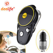 Deelife Car Bluetooth 5.0 Handsfree Kit Auto Wireless Hands Free Receiver Sun Visor Speaker for Mobile Phone Speakerphone 2024 - buy cheap