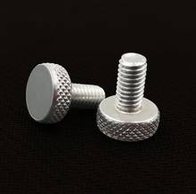 5pcs M5 M6 knurled head bolts 6063 aluminum flat head screws for screws metric aluminium fasteners 10mm-25mm length 2024 - buy cheap