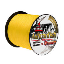 500M Strong Japan Multifilament PE Braided Fishing Line yellow fishing cord 8strands strong saltwater fishing tackle wires cord 2024 - buy cheap