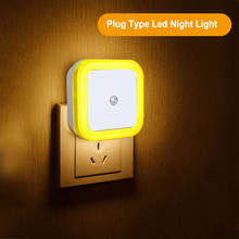 LED Night Light Mini Light Sensor Control 110V 220V EU US Plug Nightlight Lamp For Children Kids Living Room Bedroom Lighting 2024 - buy cheap