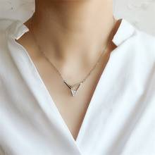 Simple Triangle Geometric Silver Color Clavicle Chain Necklace For Women Girls Trendy Fashion Jewelry Gift SN2447 2024 - buy cheap