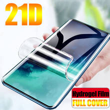 100d borda curvada protetor de tela para oneplus 7 pro 5 6t 6 5t pro filme de hidrogel para um mais 7t película protetora completa não vidro 2024 - compre barato