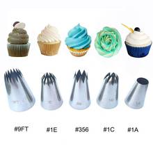 Large Metal Cake Cream Decoration Tips Set Pastry Tools Stainless Steel Icing Piping Nozzle Cupcake Cookie Dessert Decorators 2024 - buy cheap