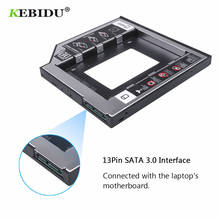Kebidu SSD HDD HD Жесткий диск Драйвер Caddy Внешний чехол SATA к SATA пластик 2-й для CD DVD DVD-ROM Оптический отсек для ноутбука 2024 - купить недорого