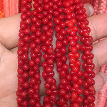 4 colors natural red coral stone 3x6mm 4x8mm 5x10mm bone-shape loose beads women diy jewelry findings 15inch B660 2024 - buy cheap