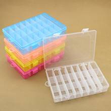 24 Grids Bead Pills Organizer Nail Art Tip Case Adjustable Transparent Plastic Storage  For Small Component Jewelry Tool Box 2024 - buy cheap