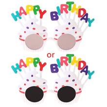 594C Adults Kids Funny Happy Birthday Glasses Dress Up Eyeglasses Photo Booth Props Party Supplies Favor Accessories 2024 - buy cheap