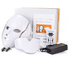 Professional 7 Colors LED Facial Mask With Neck Skin Rejuvenation Face Care Machine Anti Acne Therapy Whitening Instrument 40#61 2024 - buy cheap