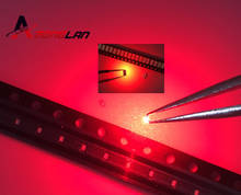 Diodo emissor de luz vermelha, 1000 peças, smd 0402 0603 0805 2835 3528 1206 5050 5730 diodo smd super brilhante led 3v vermelho