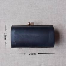 Fashion Women Purse Frame With Black Plastic Box Handbag DIY Evening Bag Wedding Party Prom Metal Clutch obag handle frame purse 2024 - buy cheap