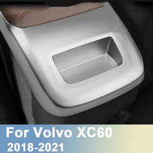 Adesivo traseiro para carro, descanso de braço e caixa de ar condicionado, tampa da saída de ar, moldura, acessórios para volvo xc60 2018 2019 2020 2021 2024 - compre barato