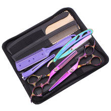 6.0 inch Professional Hair scissors Hairdressing Scissors Barber Scissors Set Hair Cutting Shears Scissor Haircut 2024 - buy cheap