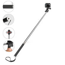 Palo de Selfie con temporizador, dispositivo adaptador de soporte telescópico de mano, monopié de borde, palo de Selfie para cámara de acción Gopro 2024 - compra barato