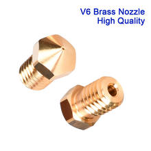 V6 Nozzle High Quality Brass M6 1.75MM Filament For V6 Hotend Titan Extruder 3D Printer Parts CR10 J-head MK8 Bowden Ender3 2024 - buy cheap