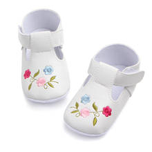 Zapatos de verano y otoño para bebé, zapatos de princesa de cuero PU para niño pequeño, flores, suela suave para recién nacido, primeros pasos 2024 - compra barato