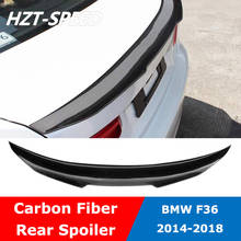 F36 PSM Style Carbon Fiber Rear Spoiler Window Roof For BMW 4 Series F36 420i 430i 4 Doors Hard Top 2014-2018 2024 - buy cheap