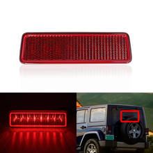Luz de freno trasera para coche, iluminación LED estroboscópica roja 8-SMD, tercera luz de freno F1, para Jeep Wrangler JK 2007-2017 OEM:55397217AJ 68048581AA, 1 ud. 2024 - compra barato