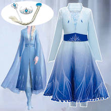 2020  Dress For Girls Kids Long sleeve Princess Dress Winter Children Cosplay Costumes Toddler Girl Party Dress Coat Vestido 2024 - buy cheap
