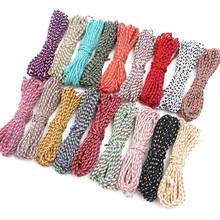 5Meter 2mm Handmade Cotton Braided Cord Twisted Cord Rope Craft Macrame String For Home Wedding Decoration 2024 - buy cheap