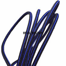 Real bestxy 5 m/lote 6mm preto azul trançado cabos de cordas de aço inoxidável para pulseira que faz cabos de aço jóias conclusões diy 2024 - compre barato