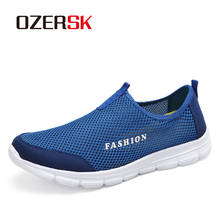 OZERSK-zapatillas de deporte ligeras para hombre, zapatos planos sin cordones, informales, cómodos y transpirables 2024 - compra barato