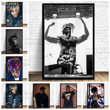 Póster de Juice Wrld, rapero, cantante de música, imagen artística de pared, carteles Retro, impresiones, pintura en lienzo para decoración del hogar 2024 - compra barato