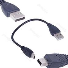 USB короткий 2,0 A папа к мини 5 Pin B кабель для зарядки и передачи данных адаптер 2024 - купить недорого