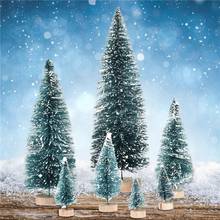 7pcs Christmas Tree arbol de navidad New Year's Mini Christmas Tree Small Pine Tree Desktop Mini Christmas Decor 2024 - buy cheap