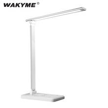 Wakyme 52 led lâmpada de mesa interruptor de toque led luz de mesa dobrável rotatable regulável temporizador de desligamento automático usb luz da noite carregável 2024 - compre barato