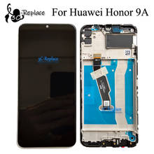 High Quality Black 6.3 inch For Huawei Honor 9A MOA-LX9N Full Lcd Display Touch Screen Digitizer Assembly With Frame 2024 - buy cheap