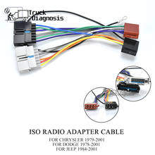 Adaptador de Radio ISO 12-008 para BMW, CHRYSLER, DODGE, JEEP (modelos selectos), Conector de arnés de cableado, conector de Cable de telar de plomo 2024 - compra barato