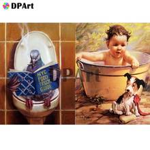 Pintura diamante 5d totalmente quadrada/redonda furadeira vaso sanitário daipor pintura bordada ponto de cruz imagem de mosaico m1044 2024 - compre barato