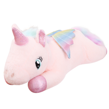 Muñeco de peluche de unicornio y Ángel arcoíris para niños, almohada para dormir, regalo de cumpleaños, 40-10cm 2024 - compra barato