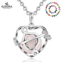 Eudora Heart cage bell Pendant Necklace Jewelry Unique Locket Cage CZ Pendant With 18mm Inner Mexican Bola Pregnant Women K227 2024 - buy cheap