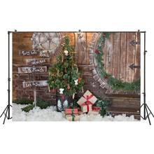 HUAYI-Fondo de Navidad para niños, telón de fondo de Navidad, vacaciones, fiesta familiar, estudio de fotografía, W-3439 2024 - compra barato