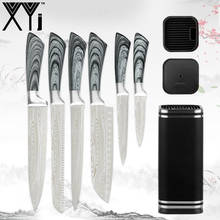 XYj Stainless Steel Kitchen Cooking Chef Knives Set Fruit Utility Santoku Chef Slicing Bread Knife Home Multiple Use Accessory 2024 - buy cheap