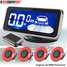 Koorinwoo Electronic LCD Screen With Original Car Parking Sensor Human Voice/BIBI Parktronics 4 Radar Detector Reversing System 2024 - buy cheap