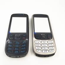Capa de cobertura completa para celular + teclado inglês para nokia 6303c 6303 2024 - compre barato