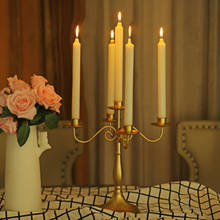 Candelabro americano de hierro para decoración del hogar, candelabro de 1/3/5 brazos, sin vela, 1 unidad 2024 - compra barato