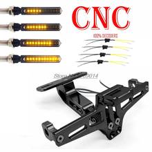 Capa para chaveiro de motocicleta, led com 100% decodores, cnc, alumínio, placa de licença, para cb300, aprilia, benelli, acessórios, bmw r 1200 rt 2024 - compre barato