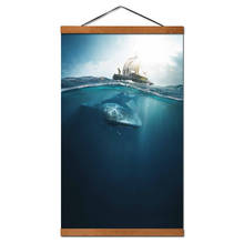 Kon-tiki-póster de película HD, lienzo de pintura colgante con imagen de pared de madera maciza para decoración de sala de estar 2024 - compra barato