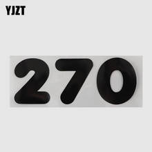 YJZT 17.5CM×6.7CM Personalized Number 270 Ammo Decal Vinyl Black/Silver Car Sticker 13D-0642 2024 - buy cheap