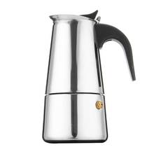 2021 New 4/6Cup Coffee Maker Pot Espresso Latte Percolator Electric Stove Home Office Kit 2024 - buy cheap