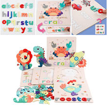 Alphabet Puzzles Match Game Educational Teaching Montessori Preschool Toys 2024 - buy cheap