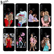 Fashion Super Baby Mom for Huawei Honor 30 20 10 9S 9A 9C 9X 8X MAX 10 9 Lite 8A 7C 7A Pro Silicone Black Phone Case 2024 - buy cheap
