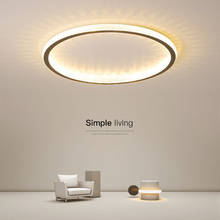 Novo lustre de led minimalista, preto/branco/dourado, luzes para sala de estar, quarto, moderno, iluminação, luminárias 2024 - compre barato